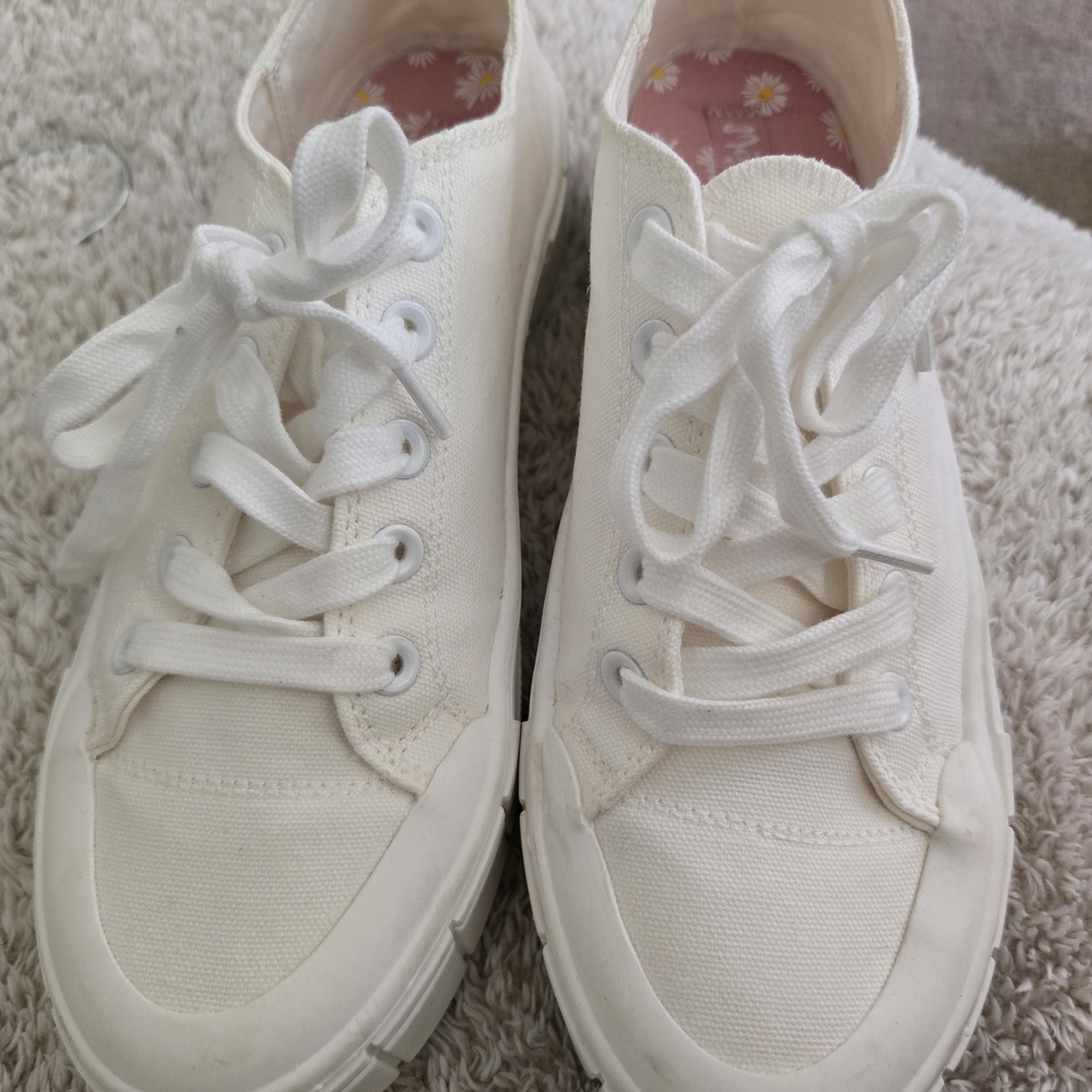 Mad Love White Athletic Shoes